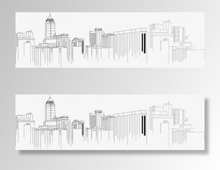 城市建筑图免抠