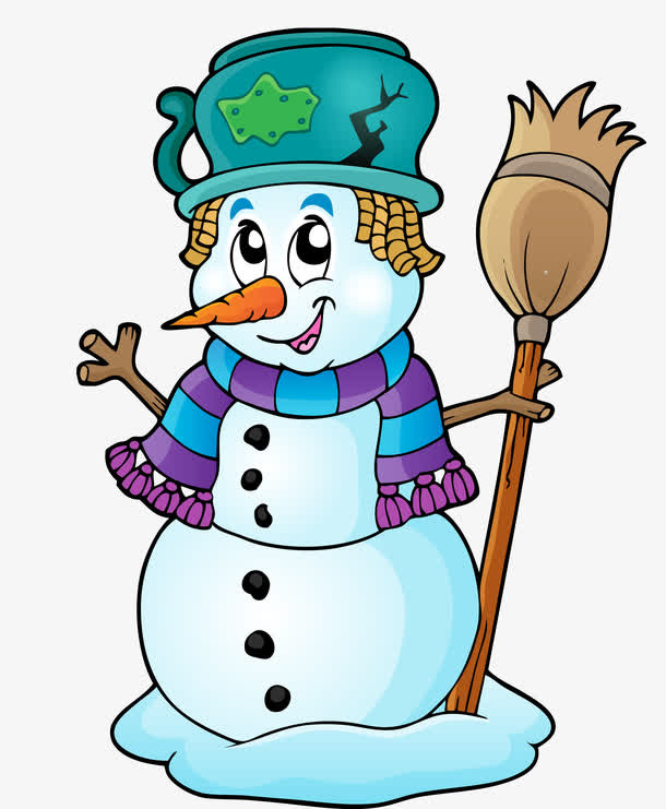 卡通雪人免抠