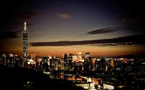 炫酷唯美灯光夜景免抠