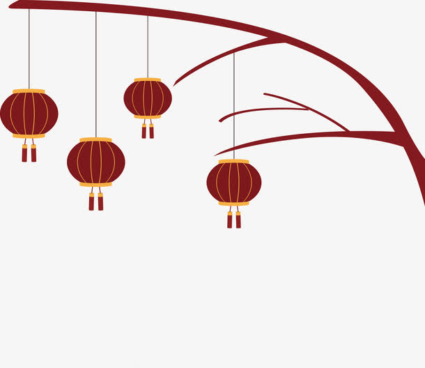 大红灯笼免抠