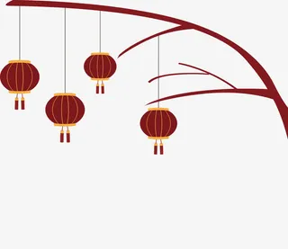 大红灯笼免抠