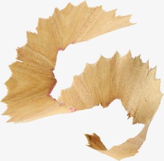 棕色漂亮铅笔屑免抠