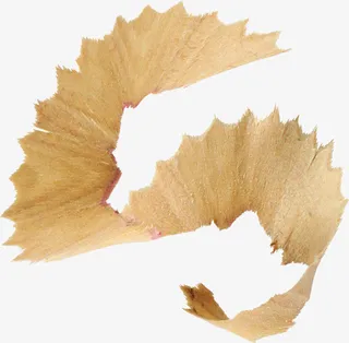 棕色漂亮铅笔屑免抠