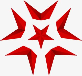 有序列的五角星形免抠