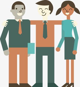 卡通人物矢量素材免抠