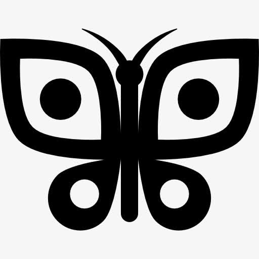 大蝴蝶图标免抠