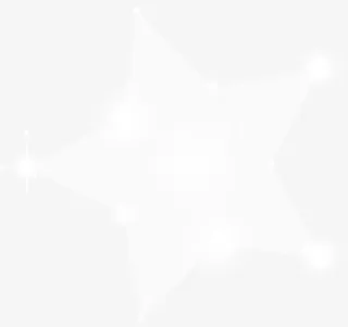 白色炫光五角星免抠