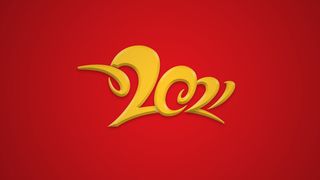 金色牛数字背景高清