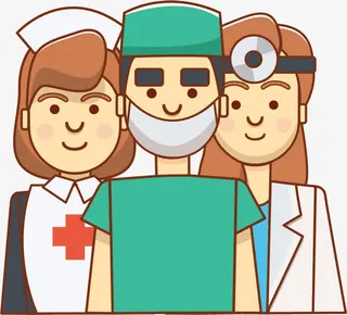 医护人员矢量素材免抠
