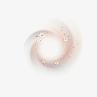 散花红色底蕴免抠漂浮花瓣元素