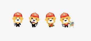 苏宁小狮子免抠