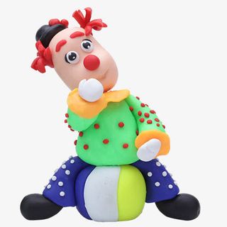 小丑彩陶作品免抠