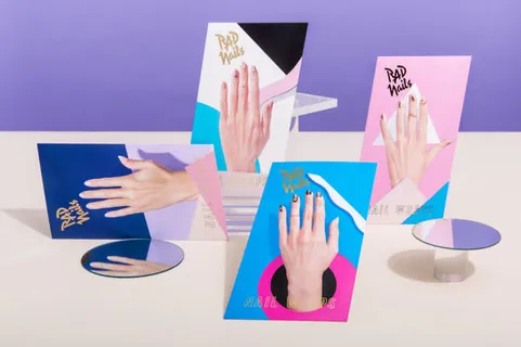 美甲店手图片海报背景