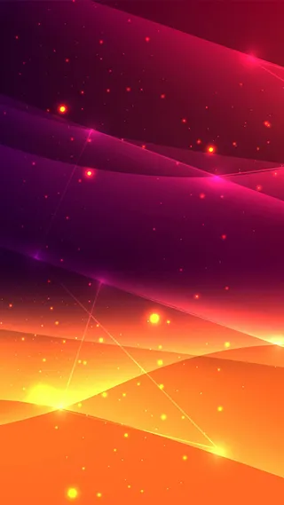 红色科技线条晚霞高清