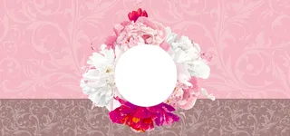 花瓣婚礼纹理梦幻粉色banner背景高清