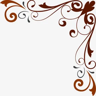 角花花纹底纹素材免抠