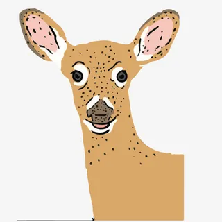 矢量梅花鹿免抠