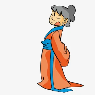 吟诗的女诗人免抠