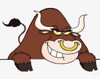 炒股牛市漫画免抠