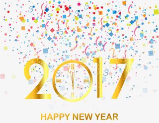 彩带背景2017跨年倒计时