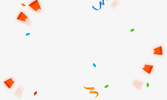 红包丝带透明主页免抠