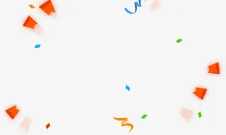 红包丝带透明主页免抠