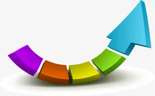 矢量立体箭头创意设计免抠