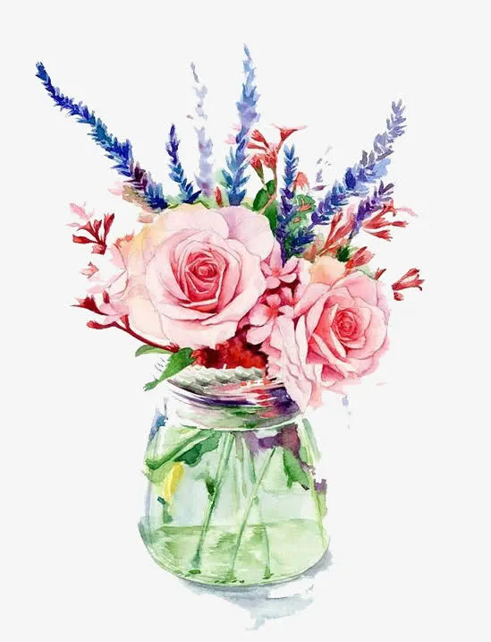 粉色鲜花免抠