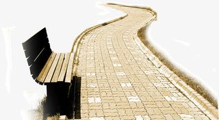 弯曲的小路免抠