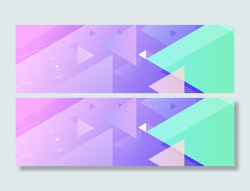 开春时尚渐变banner背景海报高清