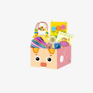 同伴贝宝8月龄早教盒子免抠