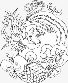 中国风花纹底纹矢量素材免抠
