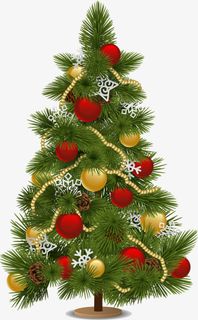 圣诞节绿色圣诞球免抠
