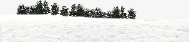 雪地景色图免抠