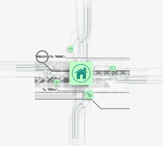 墨绿色科技装饰背景