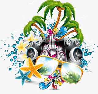 夏天主题元素免抠