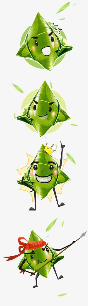 端午节卡通粽子免抠