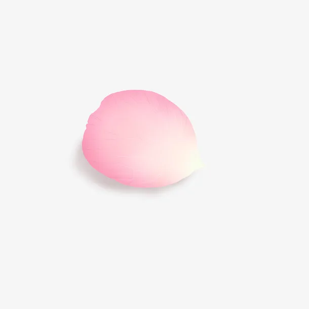 单片粉色玫瑰花瓣PNG免抠