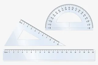 刻度尺测量量角度免抠