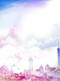 水彩浪漫两会党建宣传海报背景素材 水彩浪漫两会党建宣传海报背景素材