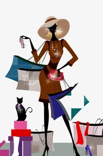 购物的人免抠 购物的人免抠