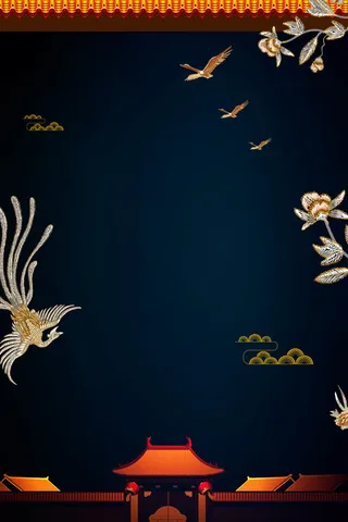 中国风复古传统刺绣文化海报高清