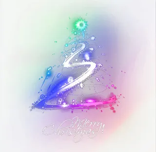 炫彩圣诞树免抠