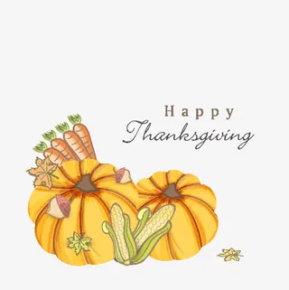 感恩节元素免抠