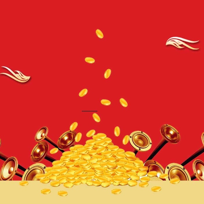 红色金币主图高清