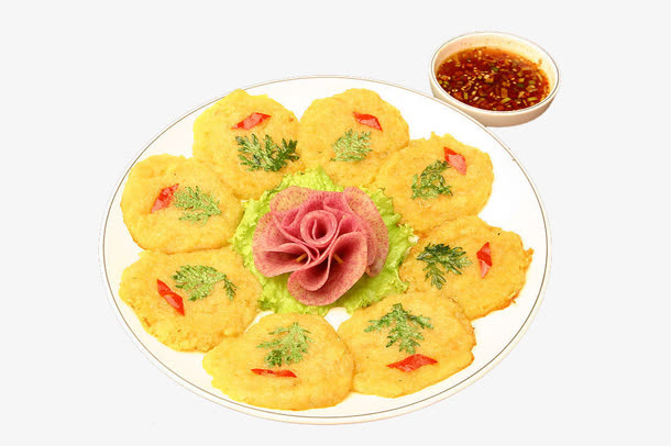 土豆饼蘸酱免抠