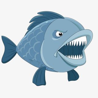 矢量食人鱼免抠