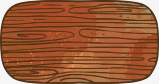 圆角木板标题框免抠