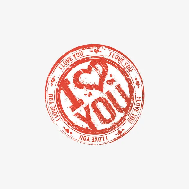 七夕情人节红章免抠