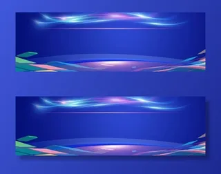 科技背景banner免抠